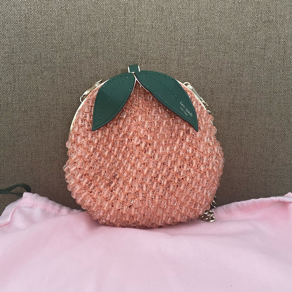 NWOT Bellini Beaded Peach Bag